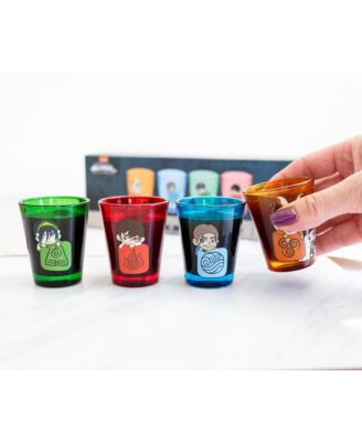 Avatar: The Last Airbender Chibi Characters 2-Ounce Shot Glasses | Set of 4