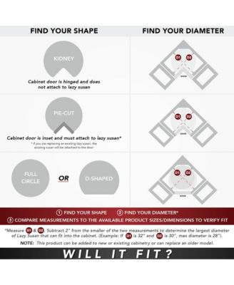 37.75" Lazy Susan Half-Moon Shaped 2-Shelf Turner, 4WLS882-38-570