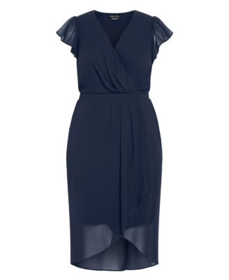 Plus Size Wrap Swing Dress
