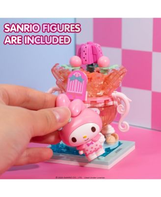 Sanrio Hello Kitty and Friends  Summer Wunderland Mini  Cute Water Theme Park Building Block Set Fan Gift, Party Favor, Collectible Toy