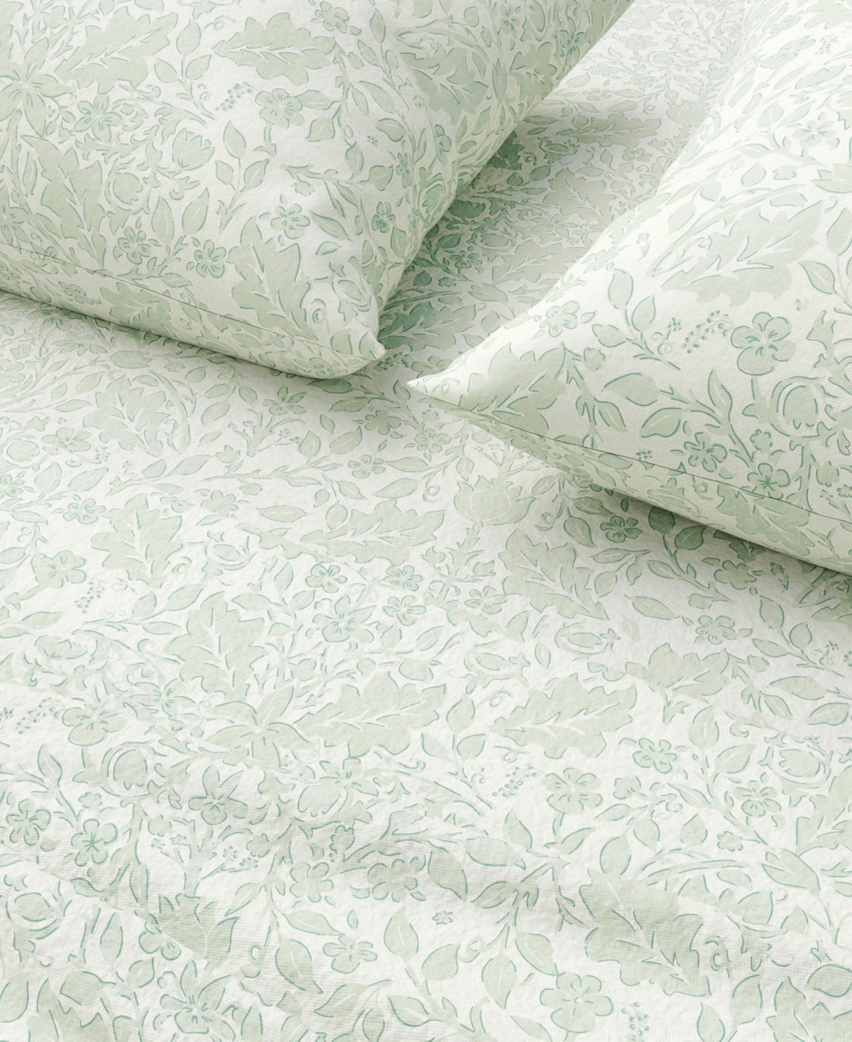 Linery & Co. Ultra-Soft Turkish Cotton Flannel Winter Floral Print Sheet Set