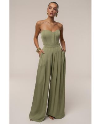 Women's Clara Wide Leg Pleated Trousers