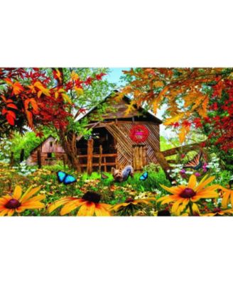 Autumn Red and Gold 1000 piece Jigsaw Puzzle for Adults