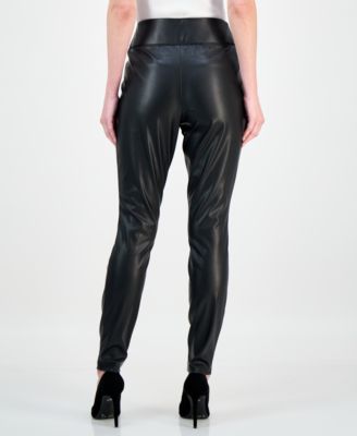 Women's Faux-Leather Leggings, Created for Macy's 