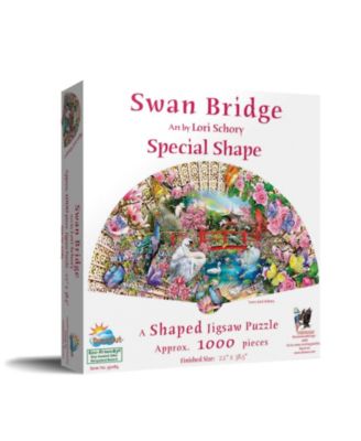 Swan Bridge 1000 piece Jigsaw Puzzle for Adults Special Shape