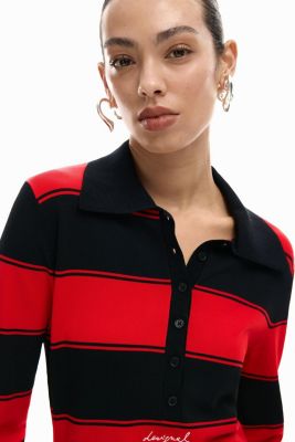 Women's Draped Polo Dress