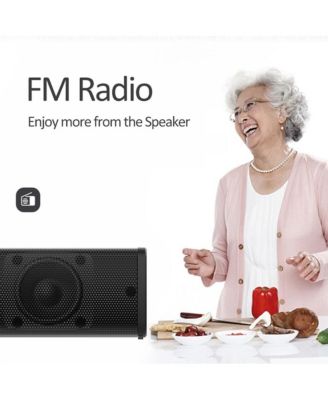 4-Speaker Surround Sound Bar with Wireless Subwoofer, Bluetooth 5.0 & FM Radio