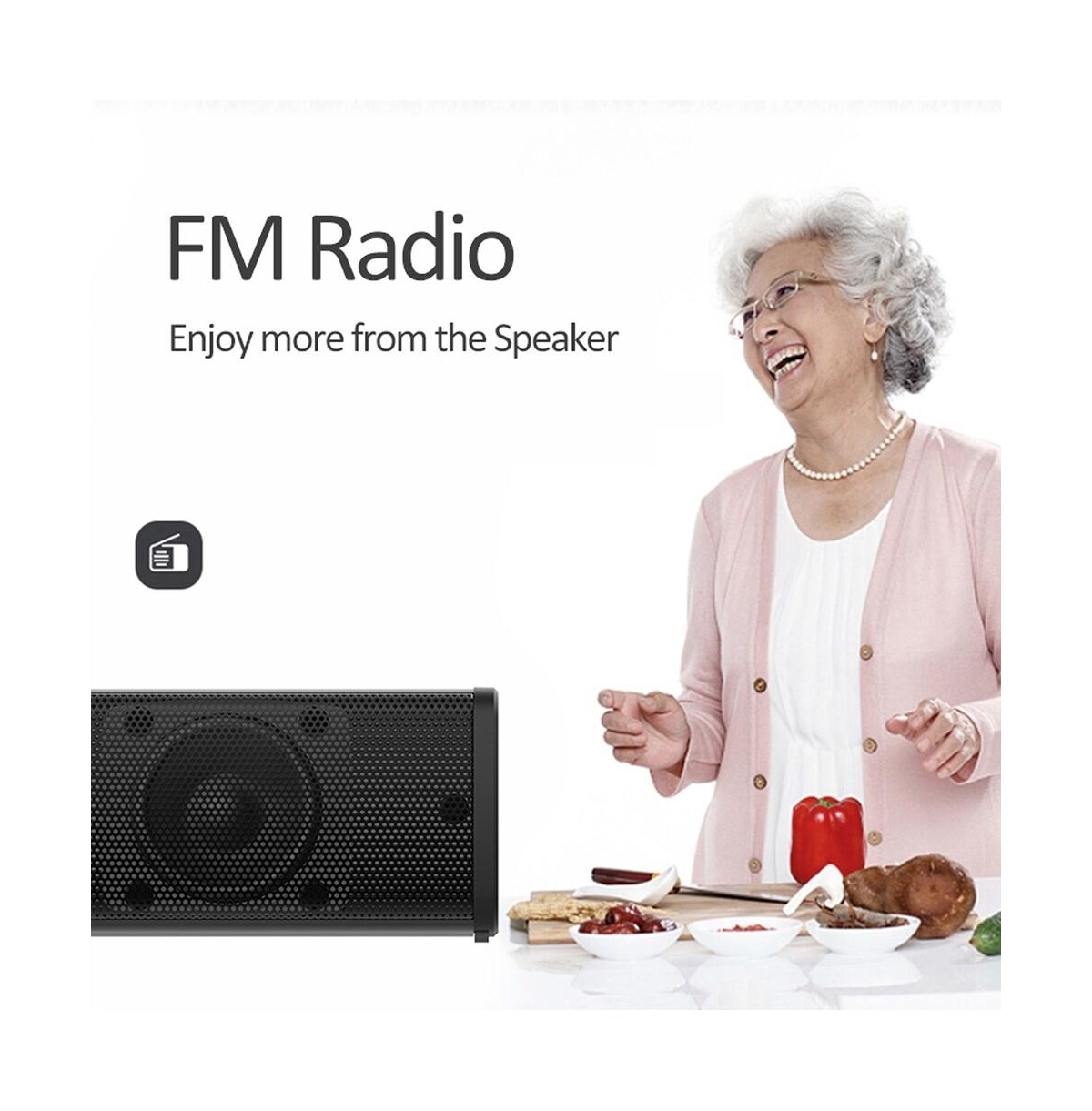 Artudatech 4-Speaker Surround Sound Bar with Wireless Subwoofer, Bluetooth 5.0 & Fm Radio