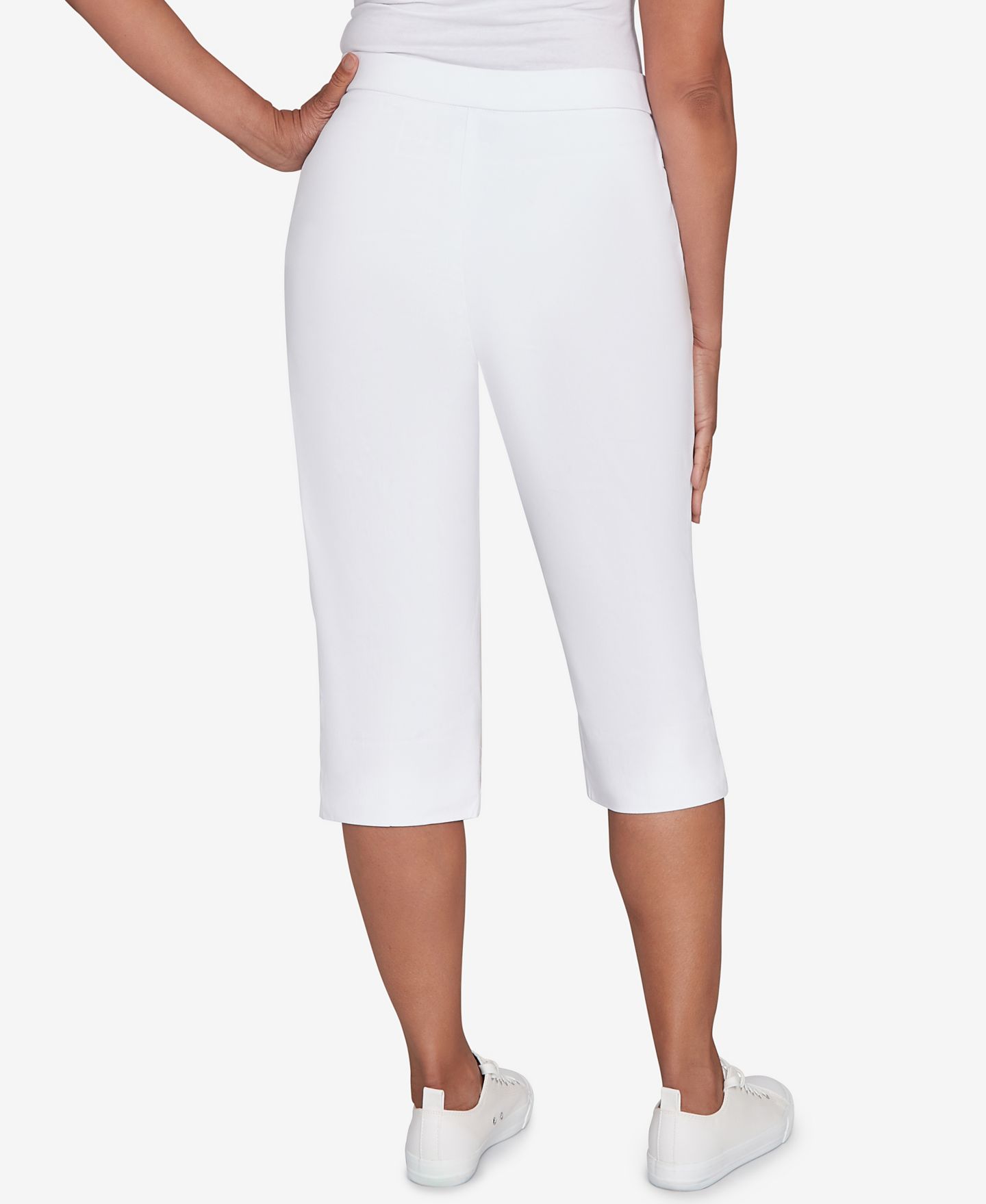 Женские брюки Alfred Dunner Petite Classic Allure Stretch Clamdigger, цвет: Чёрный — фото 13