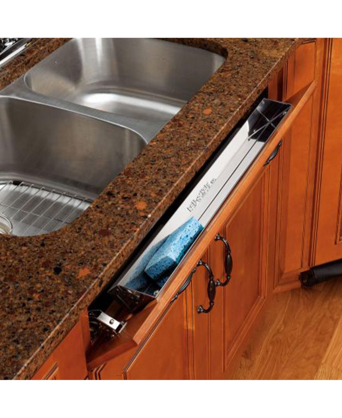 Rev-a-Shelf 22" Tip Out Tray w/ Soft-close for Sink Base Cabinet, 6581-22SS-sc-1