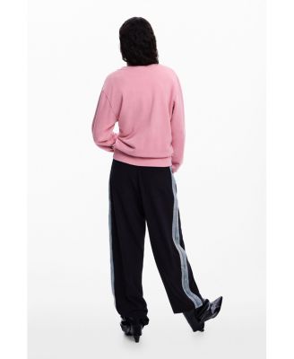 Women's Sweatshirt with heart embroidery