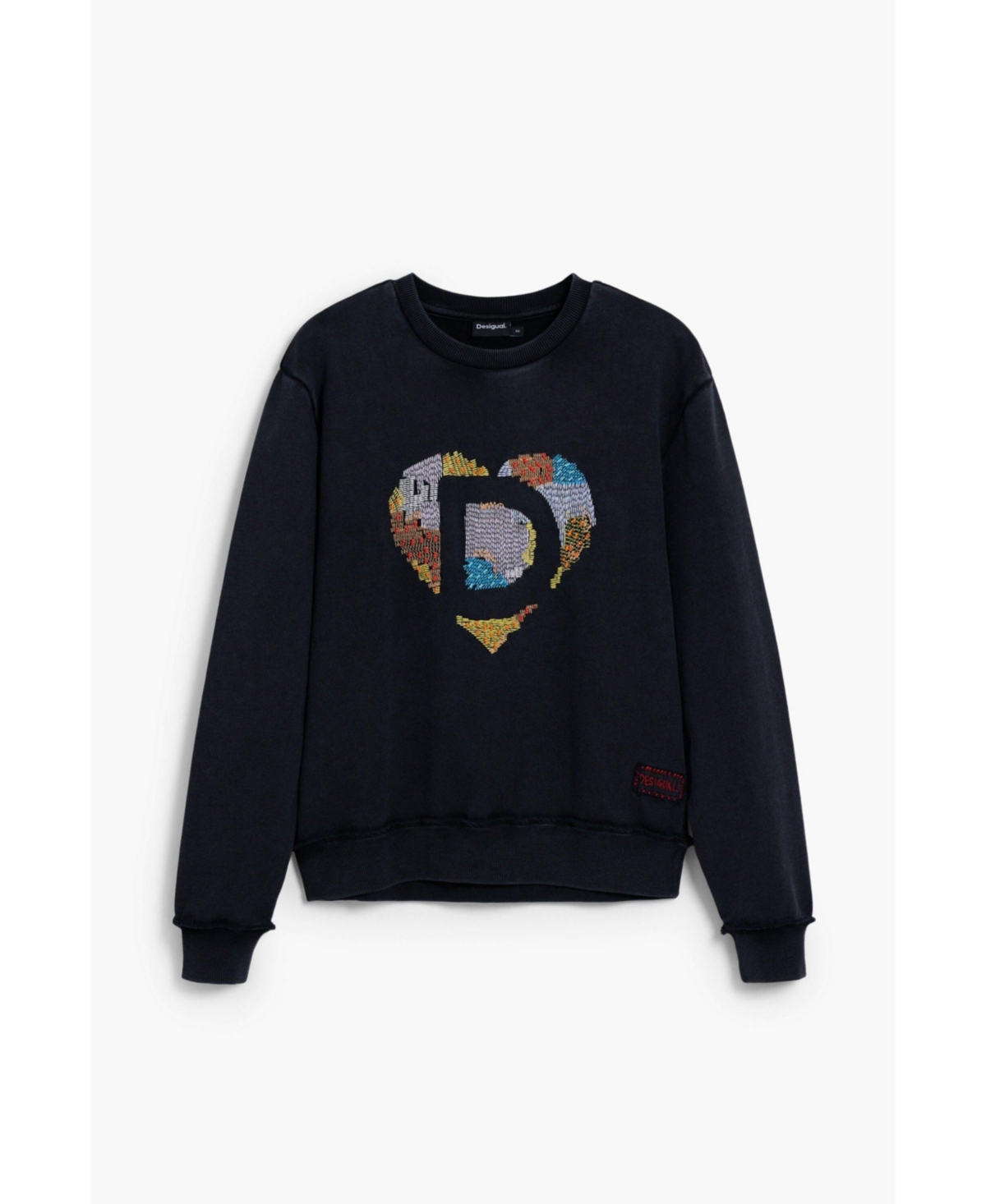 Desigual Women's Sweatshirt with heart embroidery