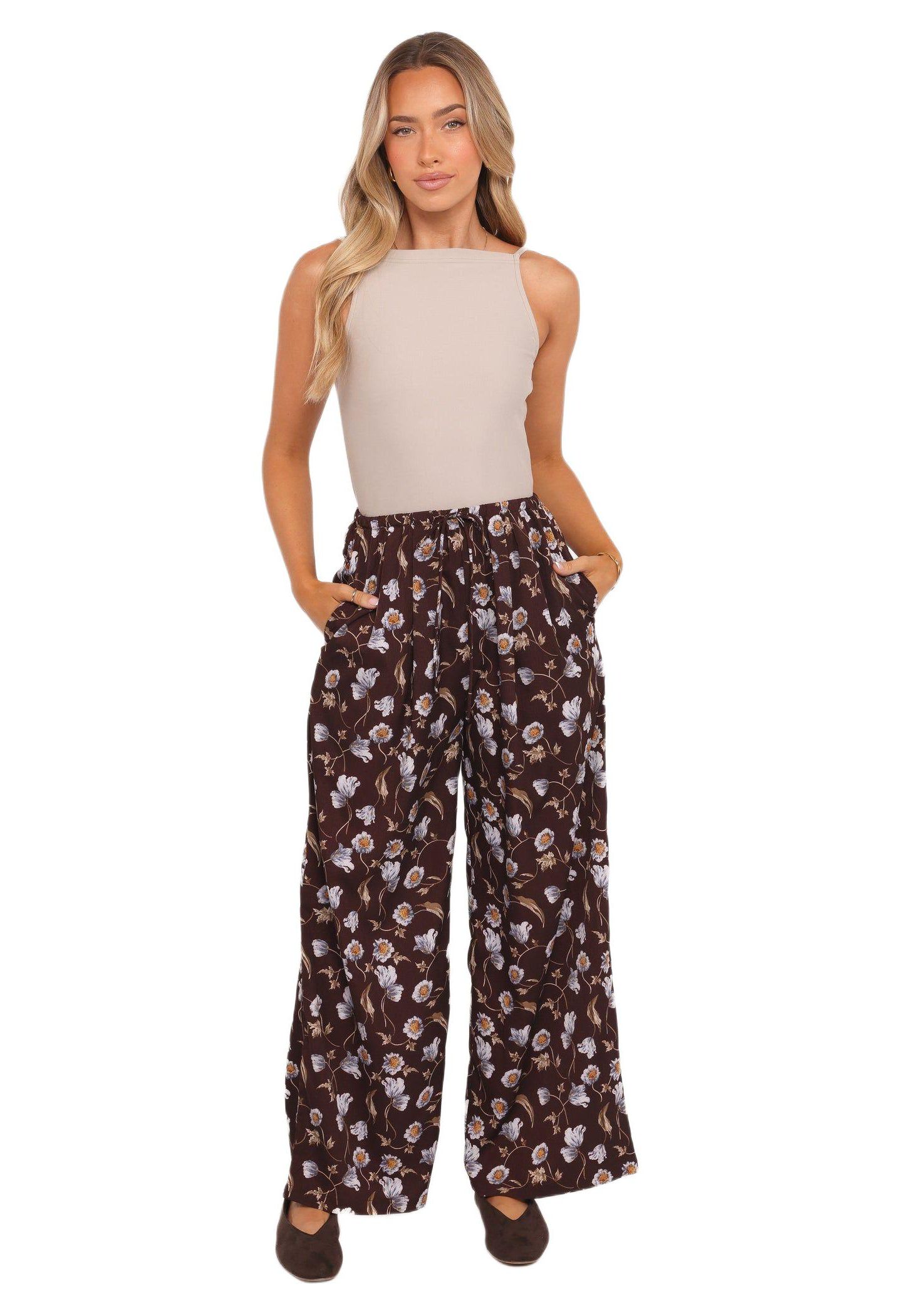 Женские брюки Petal and Pup Calantha Wide Leg - Fall Floral, цвет: Fallfloral — фото 2