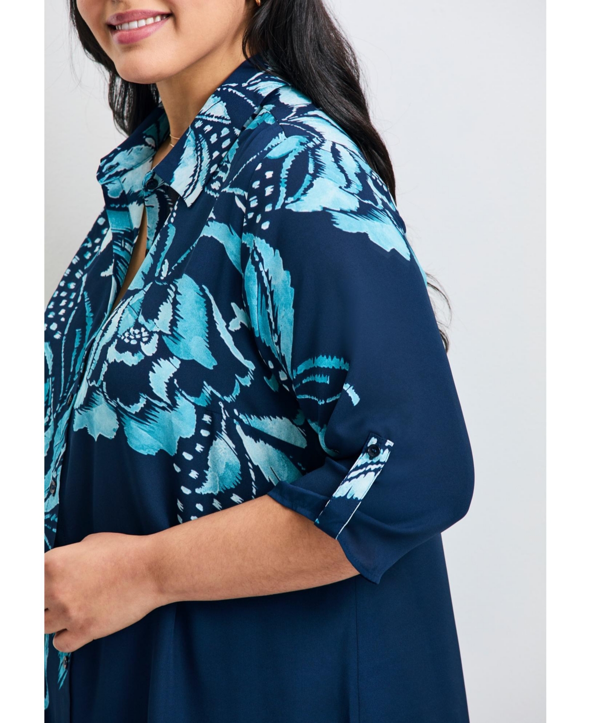 Avenue Women's Rita Placement Print Blouse