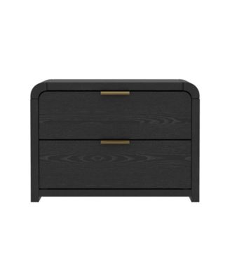 Grace 28" Wood 2-Drawer Nightstand