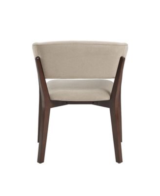 Blake Faux Mohair Upholstered 26" Beech Wood Dining Armchair