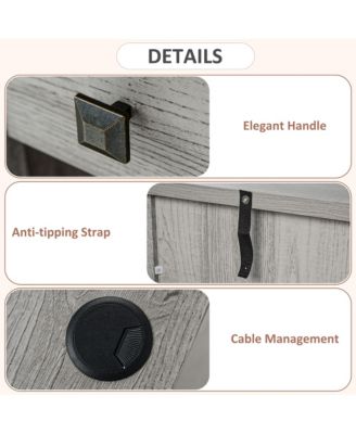 Vintage Executive Desk, Home Office Station, Student Table with Cabinet