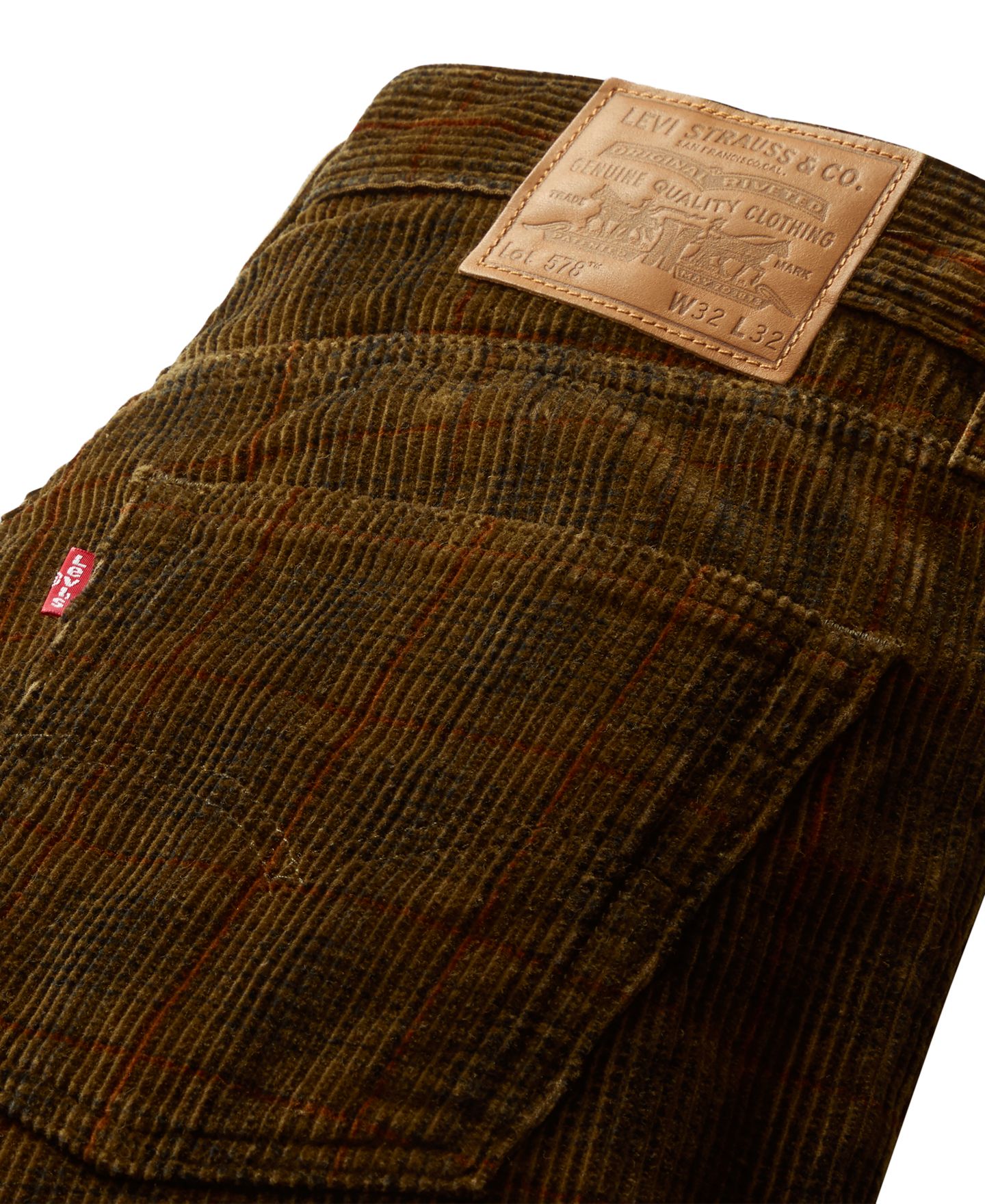 Мужские джинсы Levi's 578 Premium Baggy, цвет: Клетчатый — фото 5