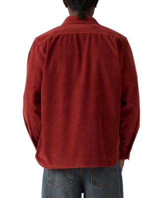 Men's Relaxed-Fit Long-Sleeve Button-Front Worker Shirt