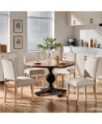 2PCS Upholstered Kitchen Chairs Dining Room Chairs