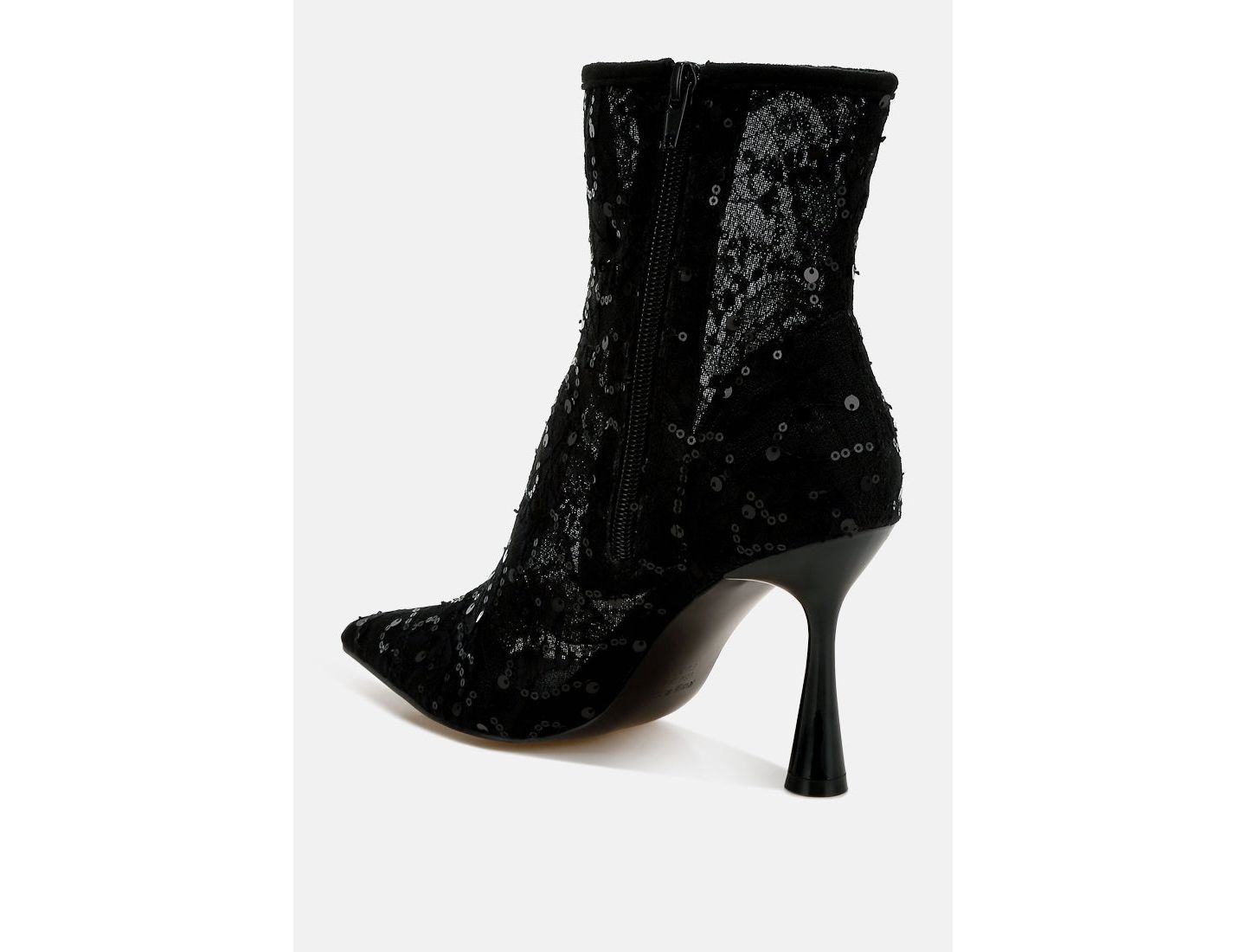 Женские ботинки Rag & Co Samia Sequin Lace, цвет: Чёрный — фото 3