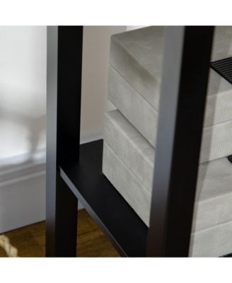 29" 2-Tier Side Table with Drawer Shelf, End Table for Living Room,