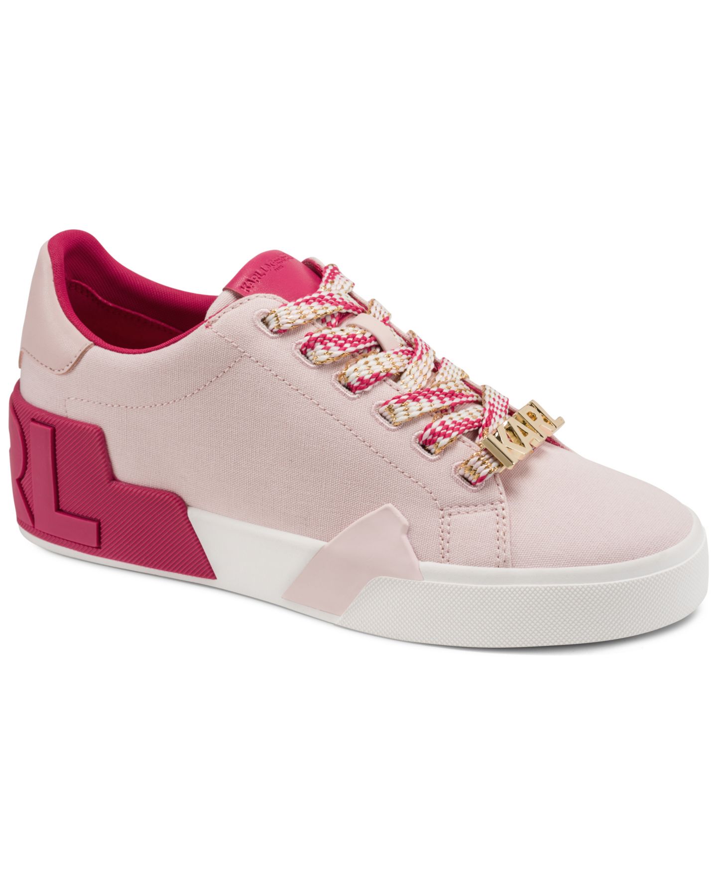 Женские кроссовки KARL LAGERFELD PARIS Melora Lace-Up, цвет: Светлый пудровый — фото 1