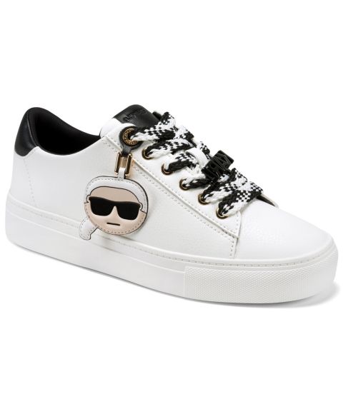 Женские кроссовки KARL LAGERFELD PARIS Capree Lace-Up, цвет: Яркий белый / Чёрный