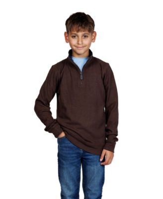 Boys Cozy Knit Quarter Zip