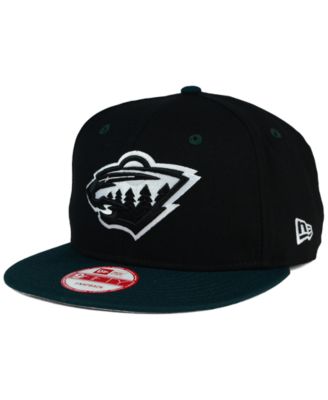 New Era - Minnesota Wild Black White Team Color 9FIFTY Snapback Cap