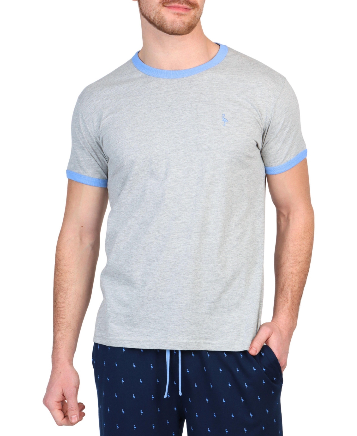 Tailorbyrd Men's The Jersey Crew Neck Contrast Tee
