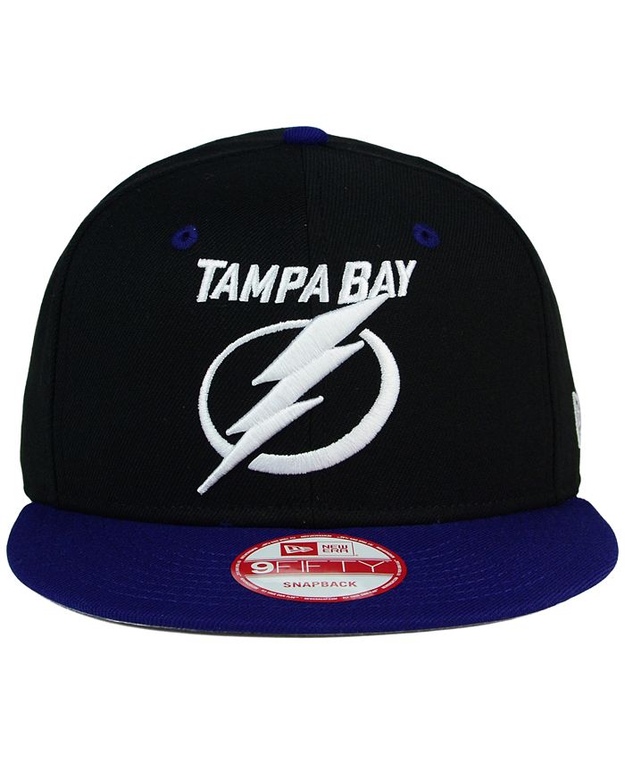 New Era Tampa Bay Lightning Black White Team Color 9FIFTY Snapback Cap