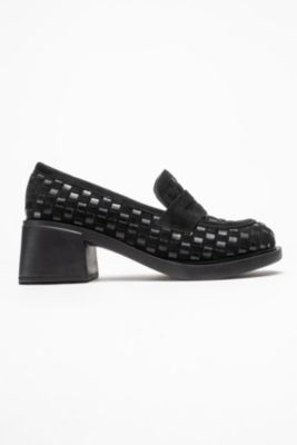 Marlon Woven Block Heel Loafer