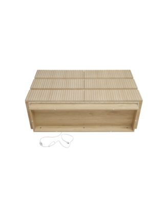 Fluted 6-Drawer Double Dresser with LED