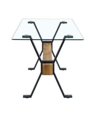 79" Table & 10 Gray Linen Chairs Black Metal Legs