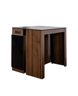 Extendable Dining Table with Outlet & Storage