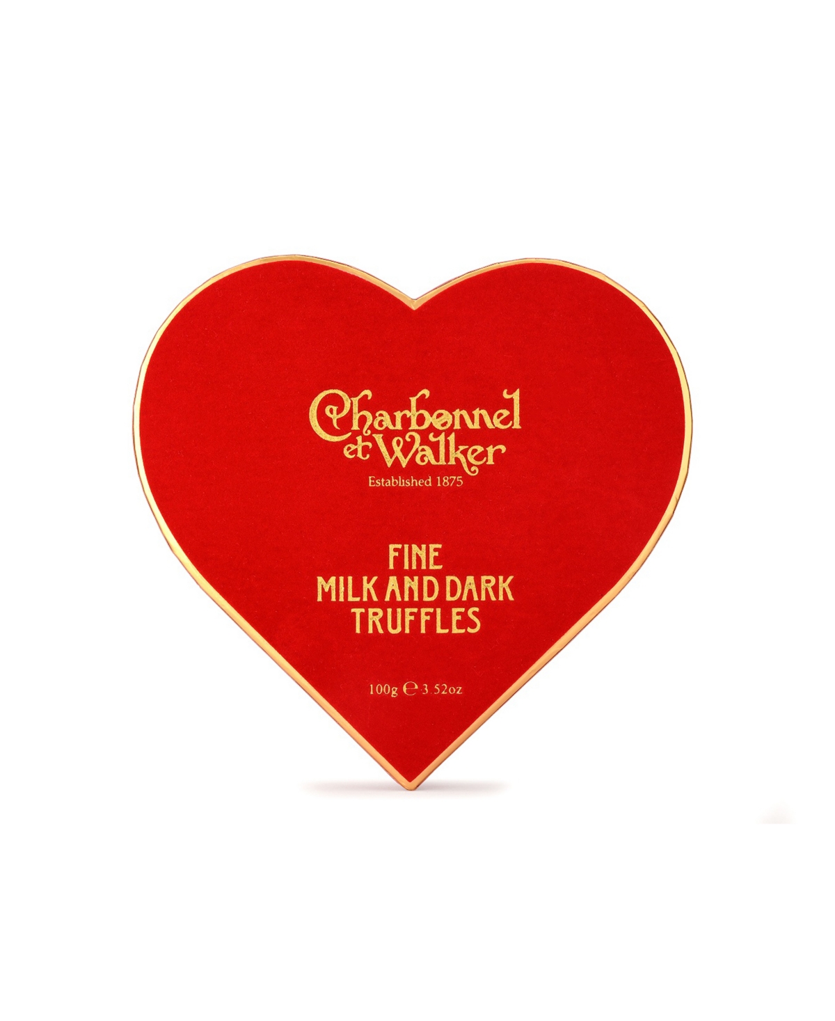 Charbonnel et Walker Valentine's Day Red Velvet Heart Assorted Chocolate, 8 Pieces