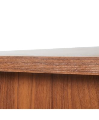 + L-Shaped + Walnut + Storage + Executive Desk