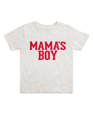 Big Boys Mama's Varsity Patch Valentine's Day Short Sleeve T-Shirt
