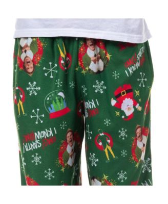 Boys Pajama Pants Buddy OMG I Know Him All-Over Christmas Movie Flannel Loungewear