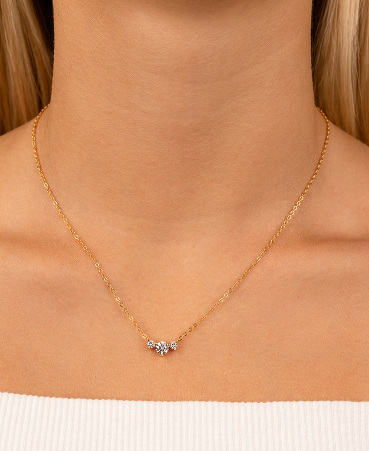 Sterling Forever Robin Cz Necklace