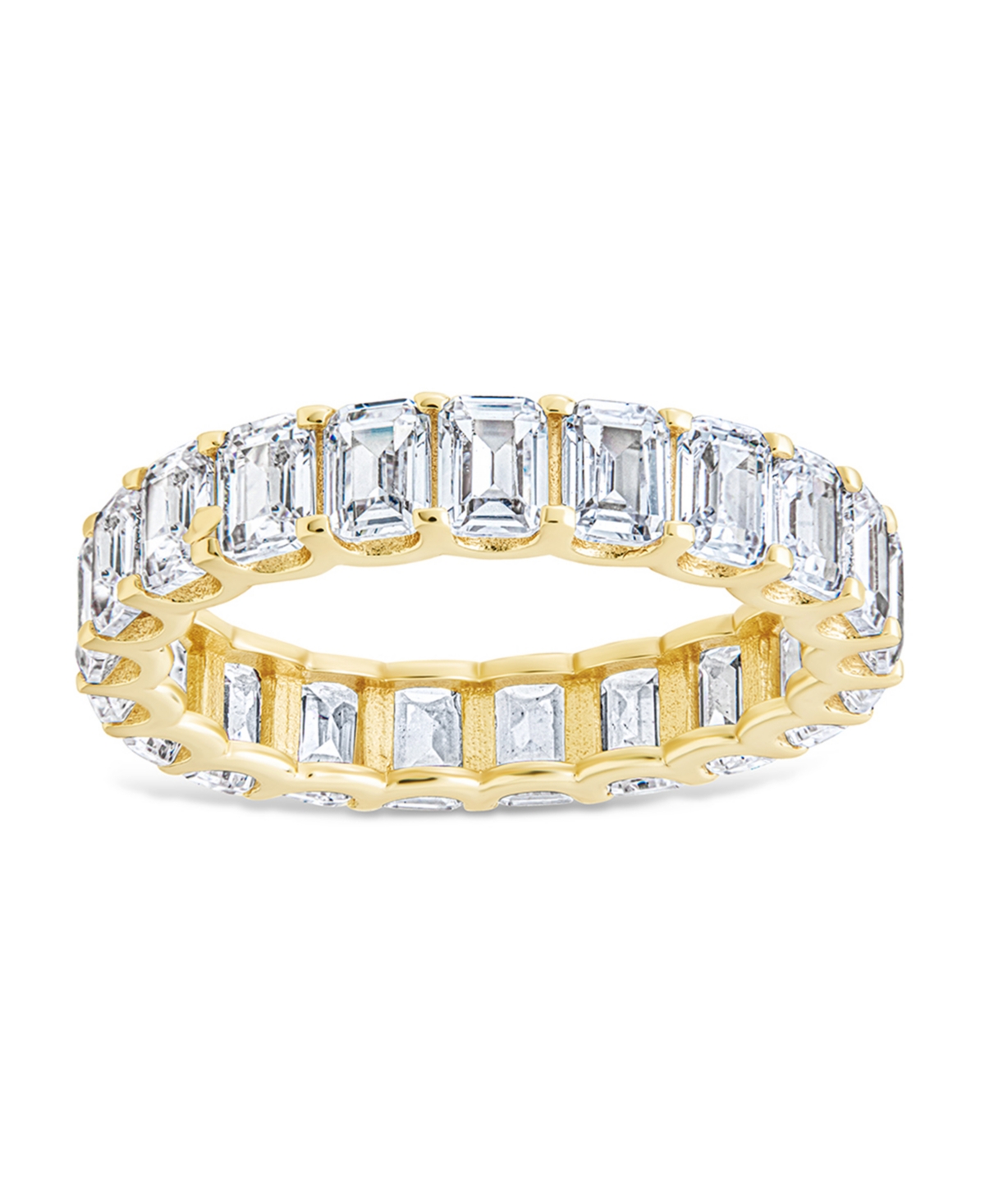 Sterling Forever Rio Baguette Cz Ring