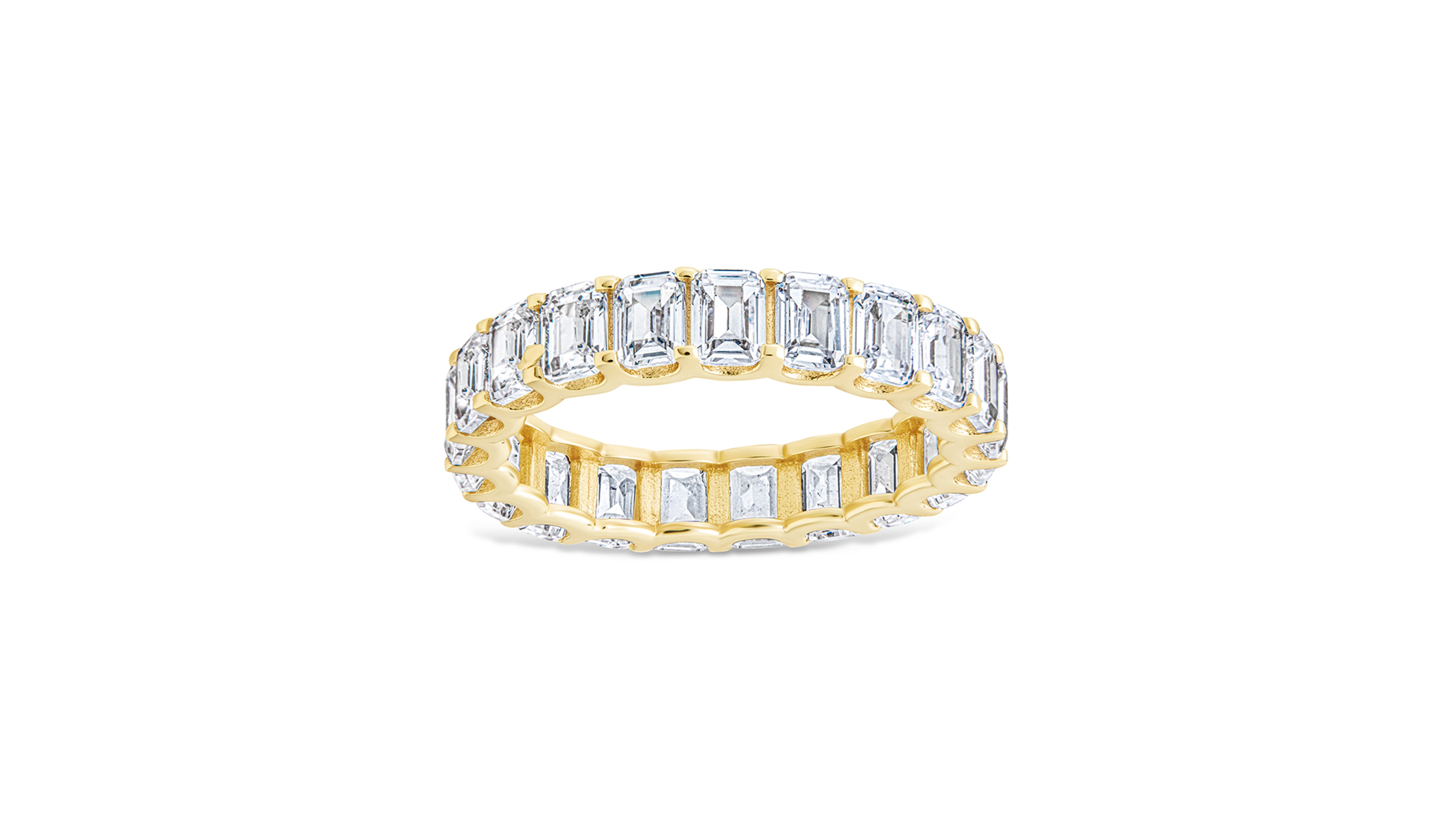 Sterling Forever Rio Baguette Cz Ring