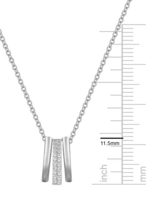 Diamond Pendant Necklace (1/20 ct. t.w.) in Sterling Silver