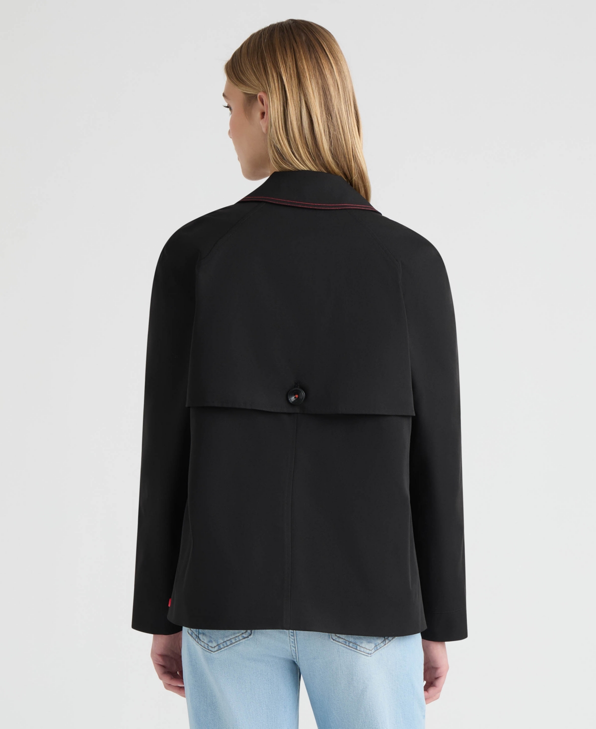 Hunter Womens Double Breasted Short Trench Jacket