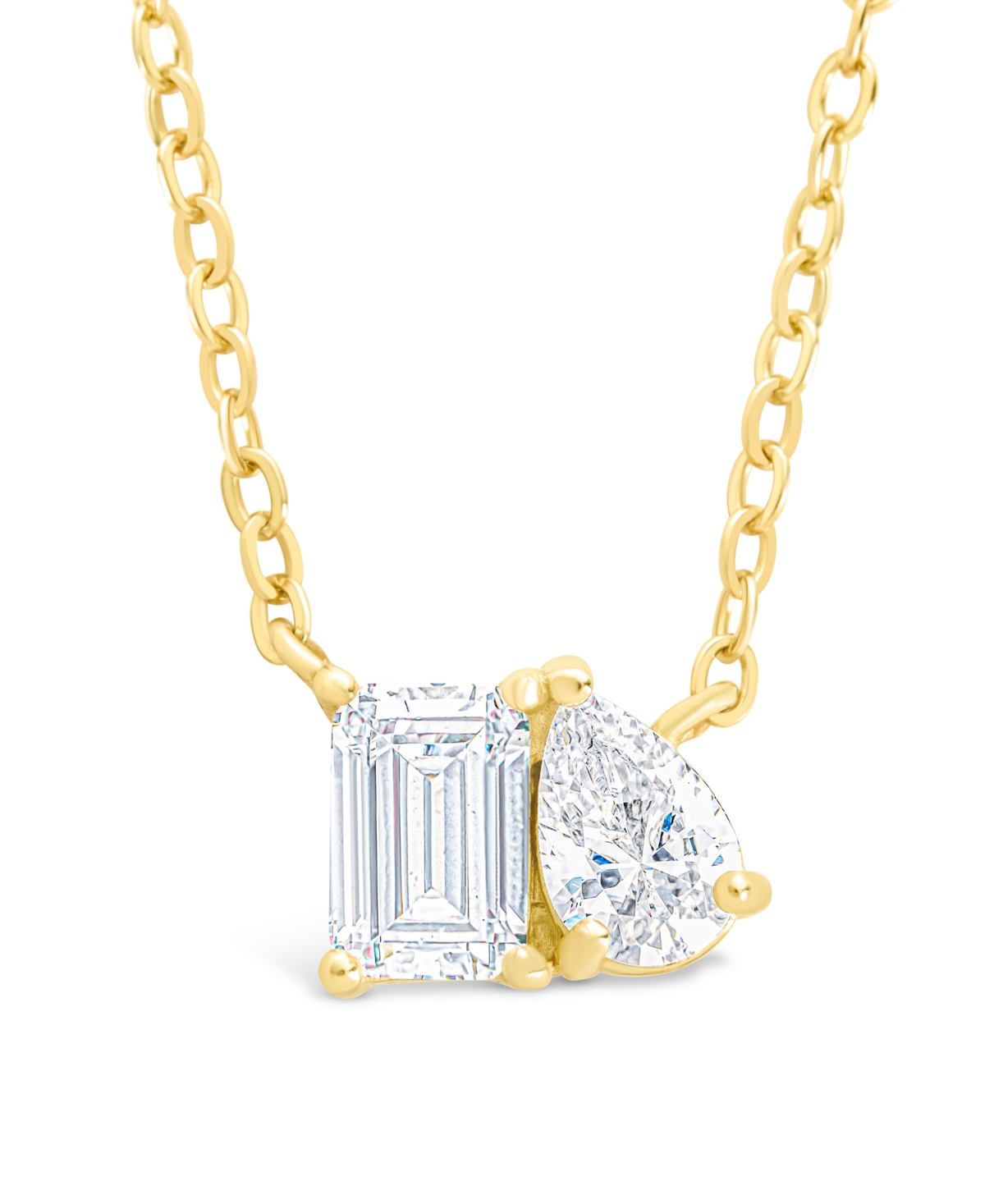 Sterling Forever Guinevere Cz Necklace