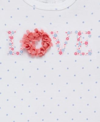 Baby Girls' Round Neck Bodysuit, Leggings and Headband, 3-Piece Set