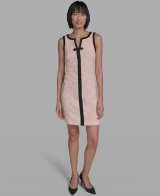 Women's Front Bow Detail Sleeveless Short Dress