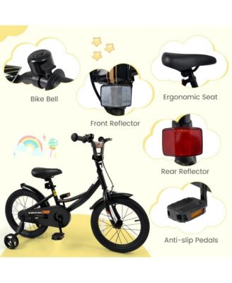 16 Inch Kids Bike with Training Wheels and Adjustable Seat