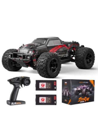 RC Car 1:10, 4WD Off-Road Monster Truck 38 km/h with 45&deg; Wheelie & 2 Batteries, High-Speed Racing Toy for Kids 8+, IPX4